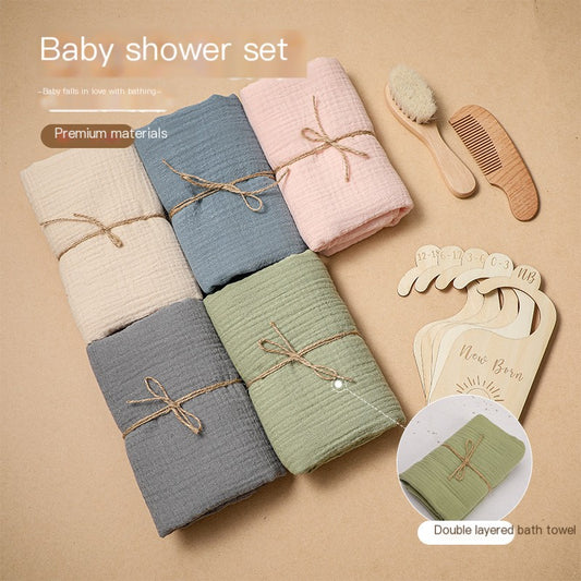 Baby Born Gift Set with Skin-friendly Towel and Brush