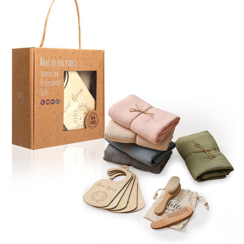 Baby Born Gift Set with Skin-friendly Towel and Brush