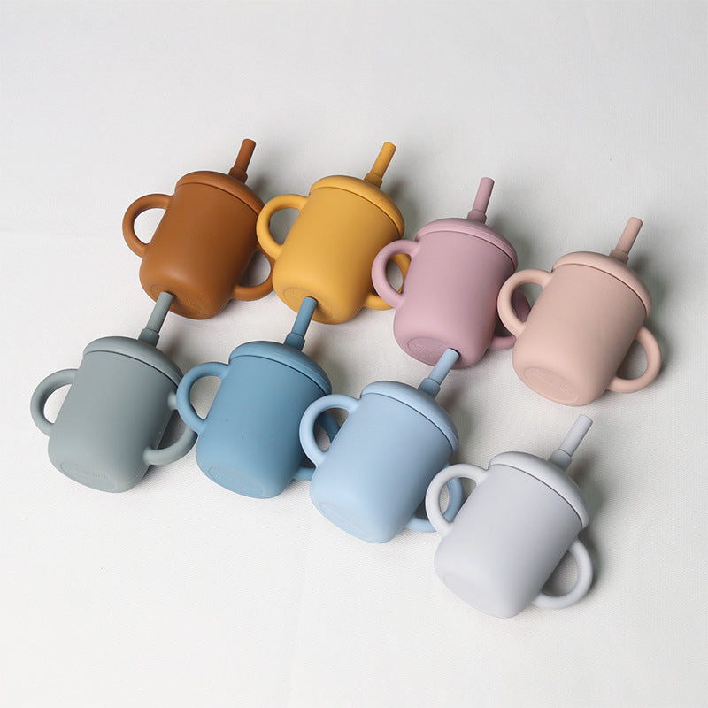 Baby Silicone Straw Cup - High Temp & Fall Resistant