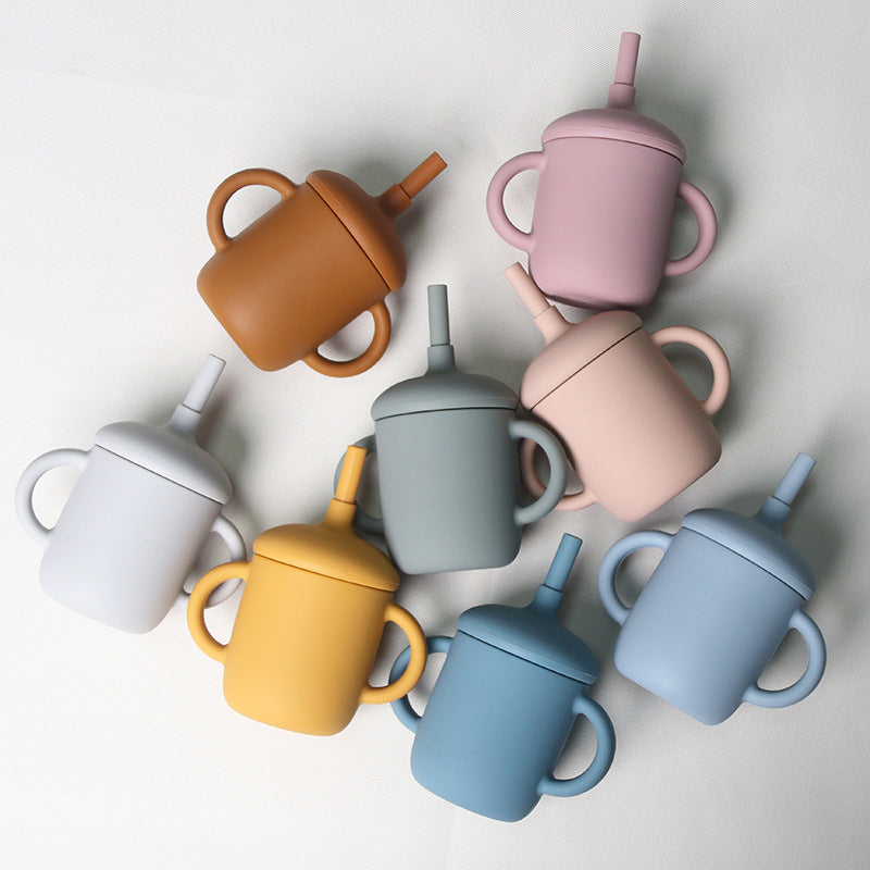 Baby Silicone Straw Cup - High Temp & Fall Resistant
