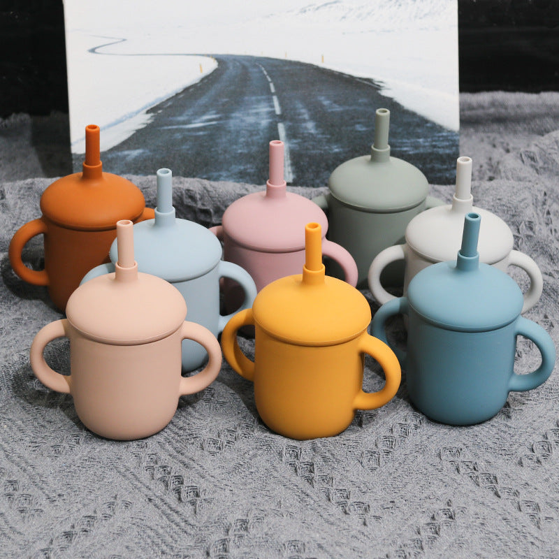 Baby Silicone Straw Cup - High Temp & Fall Resistant