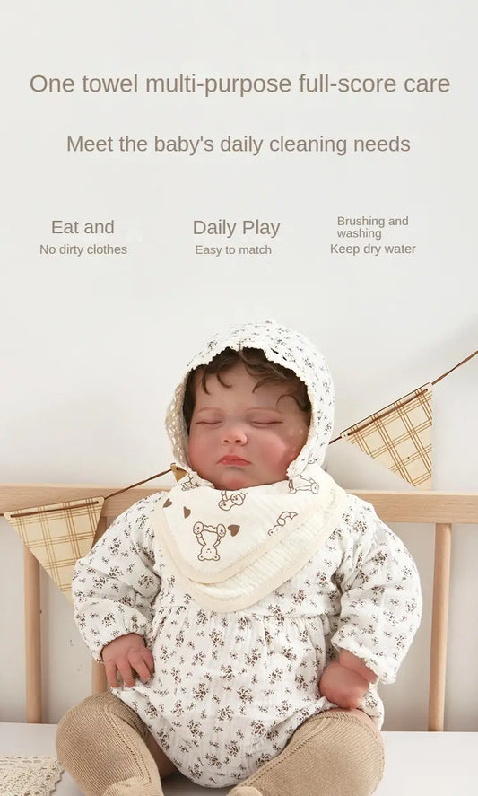 4 Layers Cotton Gauze Squares Towels for Newborns